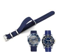 Niziruoup Uhrenarmbänder Elastisches Nylon Französischer Fallschirm NATO Nylon Einteiliges Militärersatzband für Männer Frauen Gebürsteter Edelstahl Schnalle Uhrenarmband 18mm 20mm 22mm