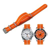 Niziruoup Uhrenarmbänder Elastisches Nylon Französischer Fallschirm NATO Nylon Einteiliges Militärersatzband für Männer Frauen Gebürsteter Edelstahl Schnalle Uhrenarmband 18mm 20mm 22mm