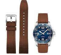 Niziruoup Uhrenarmband Fluorkautschuk 20mm Armband mit Schnellverschluss, Weiche Langlebig Universal FKM Gummi Uhrenarmbänder Ersatzarmbänder für Herren und Damen, für Uhr, Gummi, Braun