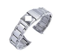 NKCVEZBW 19 mm, 21 mm, 22 mm Edelstahl-Armband, kompatibel mit Longines Strap Conquest HydroConquest L3.641 L3.781 L3.841 Faltschließe(22mm)