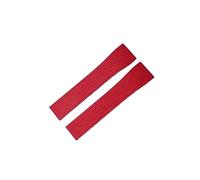 NKCVEZBW Kompatibel mit Armbändern 20 mm und 22 Schnellverschluss-Federschließe, Schwarz, Rot, Grün, Taucherarmbänder aus FKM-Kautschuk(Red,18X16MM_ROSE GOLD BUCKLE)