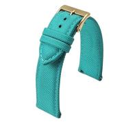 NKCVEZBW Kompatibel mit beidseitigem Nylon-Armband 18 mm 19 20 22 24, Schnellverschluss, Sportarmband, Gürtel, kompatibel Männern(TEAL BLUE 3,22mm)