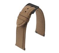 NKCVEZBW Kompatibel mit beidseitigem Nylon-Armband 18 mm 19 20 22 24, Schnellverschluss, Sportarmband, Gürtel, kompatibel Männern(BROWN 2,24mm)