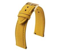 NKCVEZBW Kompatibel mit beidseitigem Nylon-Armband 18 mm 19 20 22 24, Schnellverschluss, Sportarmband, Gürtel, kompatibel Männern(MUSTARD YELLOW 3,21mm)