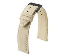 NKCVEZBW Kompatibel mit beidseitigem Nylon-Armband 18 mm 19 20 22 24, Schnellverschluss, Sportarmband, Gürtel, kompatibel Männern(BEIGE 2,19mm)