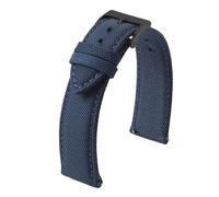 NKCVEZBW Kompatibel mit beidseitigem Nylon-Armband 18 mm 19 20 22 24, Schnellverschluss, Sportarmband, Gürtel, kompatibel Männern(BLUE 2,18mm)