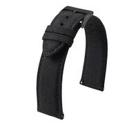 NKCVEZBW Kompatibel mit beidseitigem Nylon-Armband 18 mm 19 20 22 24, Schnellverschluss, Sportarmband, Gürtel, kompatibel Männern(BLACK 2,19mm)