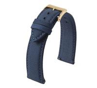 NKCVEZBW Kompatibel mit beidseitigem Nylon-Armband 18 mm 19 20 22 24, Schnellverschluss, Sportarmband, Gürtel, kompatibel Männern(BLUE 3,20mm)