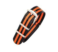 NKCVEZBW Universelles Nylon-Uhrenarmband 20 mm/22 mm, Army-Sportarmband, kompatibel mit OMEGA SEAMASTER007, Rolex, Tudor, Hamilton 5(Silver Yellow,20mm)