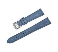 NKCVEZBW Vintage-Uhrenarmband 18 mm, 19, 20, 22, Schnellverschluss, weiches Ersatzarmband, kompatibel mit Herren- und Damenuhren, klassisches Retro-Armband(Light Blue,19mm)