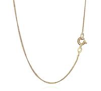 NKlaus 36cm Panzerkette 750 Gelbgold 18 Karat elegante Halskette filigrante Breite 0,8mm Collier 1,2g federleicht 9036