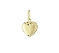NKlaus 375 Gelb Gold Herz Anhänger Ketten Hochglanzpoliert 8,6x8,3mm Damen Mädchen 4907