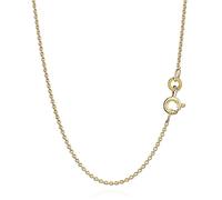 NKlaus 40cm Ankerkette 333 Gelbgold 8 Karat elegante Halskette filigrante Breite 0,8mm Collier 0,8g federleicht 9417