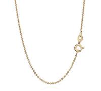 NKlaus 42cm Ankerkette 585 Gelbgold 14 Karat elegante Halskette filigrante Breite 0,8mm Collier 0,95g federleicht 9432