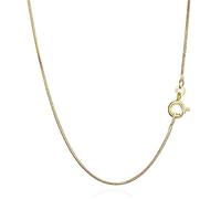 NKlaus 42cm Schlangenkette 333 Gelbgold 8 Karat elegante Halskette filigrante Breite 0,7mm Collier 1,6g federleicht 9451