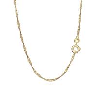 NKlaus 55cm Singapurkette 333 Gelbgold 8 Karat elegante Halskette filigrante Breite 1,4mm Collier 1,85g federleicht 9400