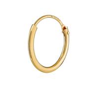 NKlaus 585er 14 Karat echt GOLD Einzel HERREN Creole Ohrring Ohrschmuck Ohrhänger 13mm 1751