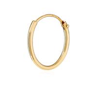 NKlaus 585er 14 Karat echt GOLD Einzel HERREN Creole Ohrring Ohrschmuck Ohrhänger 15mm 1747
