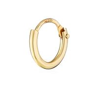 NKlaus 585er 14 Karat echt GOLD Einzel HERREN Klappcreole Ohrring Ohrschmuck Ohrhänger 9,0mm 1752