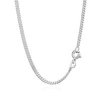 NKlaus 70cm Kette Silber 925 - Sterling Silberkette Herren und Damen- Hochwertige Panzerkette - Königskette - 2,10mm breit Collier 7,9g schwer 1819
