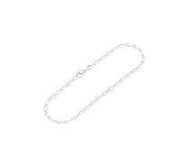 NKlaus Armband 925 Sterling Silber 19cm Figaro Panzerkette rund Damen Armbandkette fein 12594