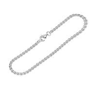NKlaus Armband 925 Sterling Silber 19cm Venezianerkette oval Damen designer Armkette 12497