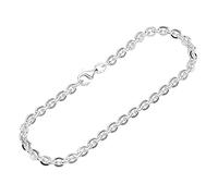 NKlaus Armband 925 Sterlingsilber 18cm Ankerkette flach gewalzt Damen Armkette exquisit 12346
