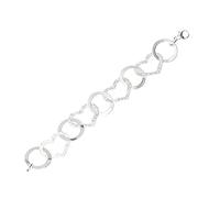 NKlaus Armband 925 Sterlingsilber 20cm Luna Kette Damen Herz Kreis Armkette exquisit 12826