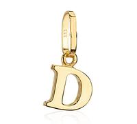 NKlaus Buchstabe D kleiner Kettenanhänger 333 Gelb Gold 8 Karat Glanz 5x6mm Alphabet 8867