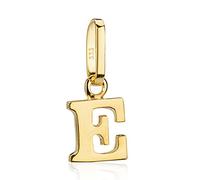 NKlaus Buchstabe E kleiner Kettenanhänger 333 Gelb Gold 8 Karat Glanz 5x5mm Alphabet 8868