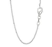 NKlaus Collier Kugelkette diamantiert 925 Sterling Silber (38cm - 80cm) Breite: 1,0mm