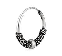 NKlaus Creole 925 Sterling Silber, 10,8mm, 3,5mm, Wikinger, Kugel, 1 Stück