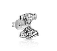 NKlaus Einzel 10x8mm Thor Hammer Ohrstecker Keltisch 925 Sterling Silber Schmuck 4335