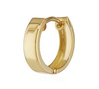 NKlaus Einzel Klappcreole - Ohrring Gold 12,4 x 3,2mm - Gelbgold 333 Creolen - Schmuck Damen Herren und Kinder - 8 Karat - Rund glänzend Quadratisch 4746