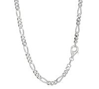 NKlaus Figarokette 925 Silber, Silber, 3,0mm 42cm elegante 55g, 1 Stück
