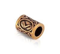 NKlaus KENAZ - Bronze Futhark Rune Bartperle Germanisch Keltisch Wikinger Gothic 3552