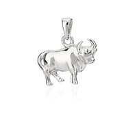 NKlaus Kettenanhänger klein Sternzeichen Stier 925 Silber 11x15mm Horoskop Zodiak 11307