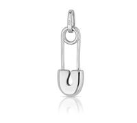 NKlaus Kettenanhänger Sicherheitsnadel 925 Sterling Silber rhodiniert 19 x 7,5mm Nadel Amulett Talisman 4881