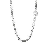 NKlaus Kugelkette 925 Silber, Silber, 2,0mm 60cm Breite elegante, 1 Stück