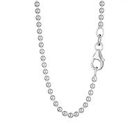 NKlaus Kugelkette für Damen 925 Silber, Silber, 2,0mm 60cm Breite, 1 Stück