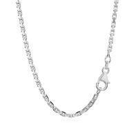 NKlaus massive diamantierte Ankerkette, 925 Silber, Collier, 2,00mm breit | Massives diamantiertes Ankerketten-Collier