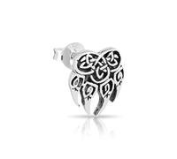 NKlaus Ohrstecker einzel Bärentatze Indianer 925 Sterling Silber Indigen native 3138