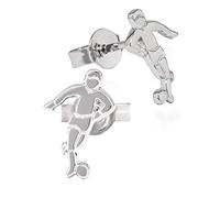 NKlaus Ohrstecker Silber 11x7mm, 11,4x7,0mm 925 Ohrringe CHARM, 2 Stück