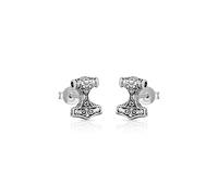 NKlaus Paar 10x8mm Thor Hammer Ohrstecker Keltisch 925 Sterling Silber Schmuck 4335