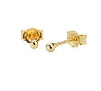NKlaus Paar 2mm Kugel Ohrstecker 14 Karat 585 Gelbgold Damen Stecker Ohrringen 2617