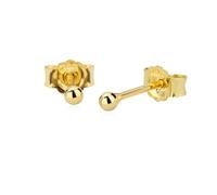 NKlaus Paar 2mm Kugel Ohrstecker 8 Karat 333 Gelbgold Damen Stecker Ohrringen 2627