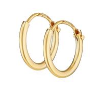 NKlaus PAAR 585 echt GOLD HERREN Klapp Creole Ohrring Ohrschmuck Ohrhänger 11 mm 1753