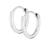 NKlaus Paar 585 Gold weißgold Creolen Ohrringe Ohrschmuck rund Goldohrringe 11mm 2571