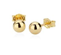 NKlaus Paar 5mm Kugel Ohrstecker 14 Karat 585 Gold gelbgold Damen Stecker Ohrringen 9063