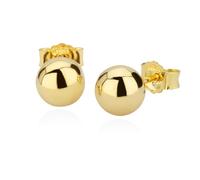 NKlaus Paar 7mm Kugel Ohrstecker 8 Karat 333 Gelbgold Damen Stecker Ohrringen 2619